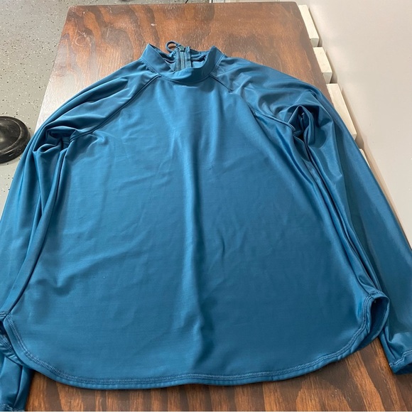 All In Motion Womens 1 Pc Swim Shirt Blue Size Large - Picture 2 of 9